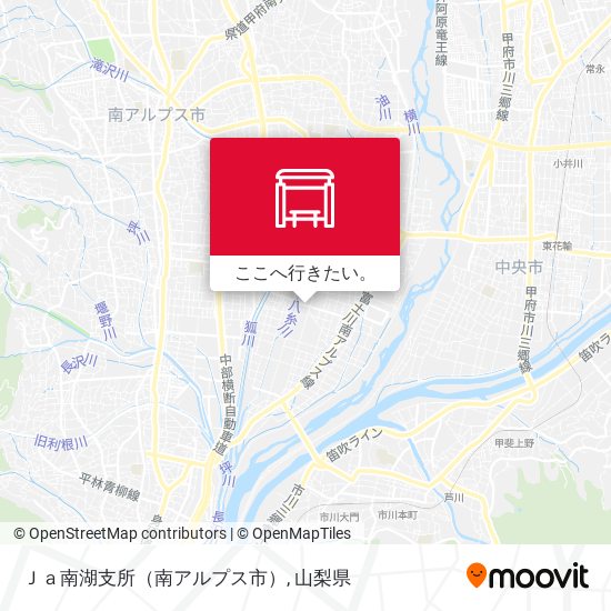 Ｊａ南湖支所（南アルプス市）地図