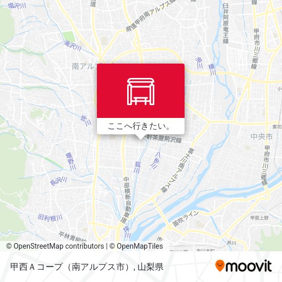 甲西Ａコープ（南アルプス市）地図
