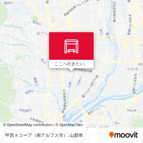 甲西Ａコープ（南アルプス市）地図