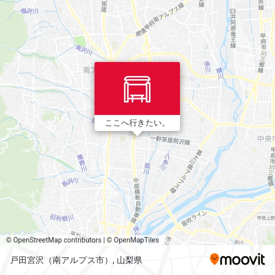 戸田宮沢（南アルプス市）地図