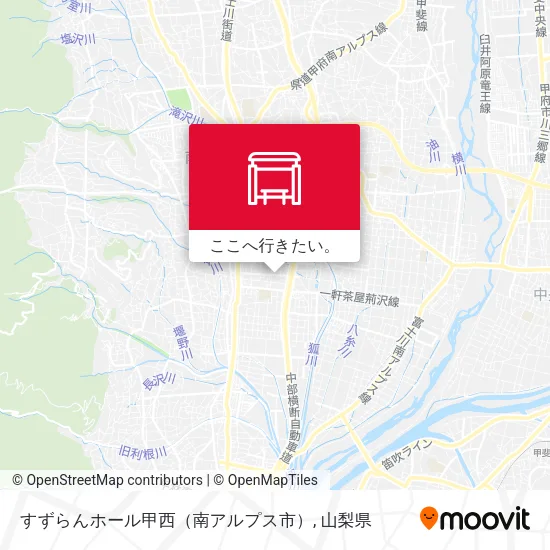 すずらんホール甲西（南アルプス市）地図