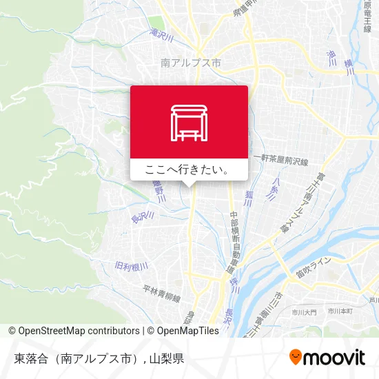 東落合（南アルプス市）地図