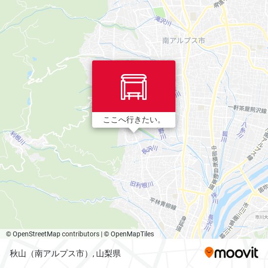 秋山（南アルプス市）地図