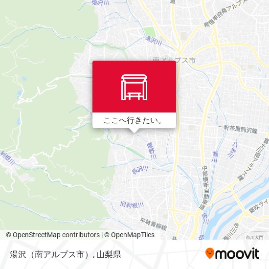 湯沢（南アルプス市）地図