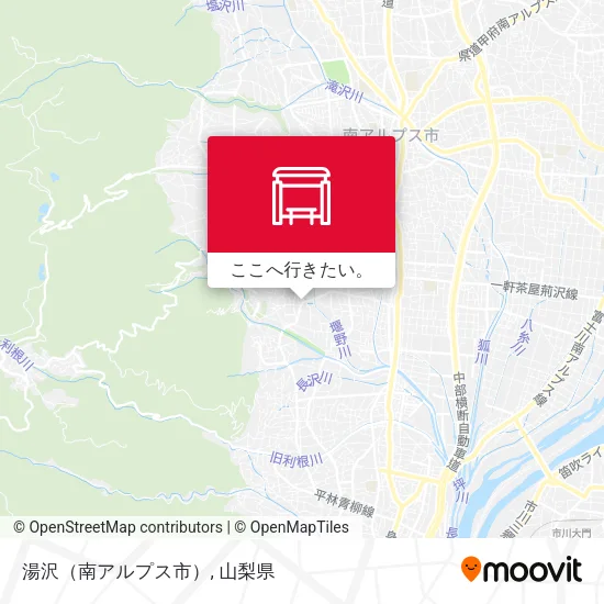 湯沢（南アルプス市）地図