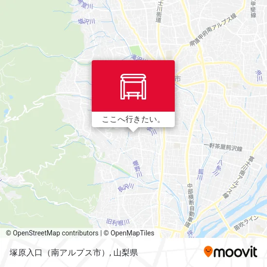 塚原入口（南アルプス市）地図