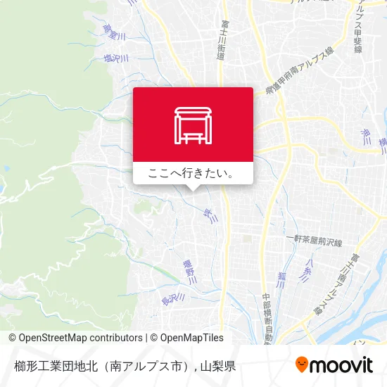 櫛形工業団地北（南アルプス市）地図
