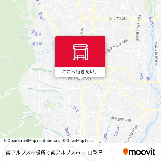 南アルプス市役所（南アルプス市）地図