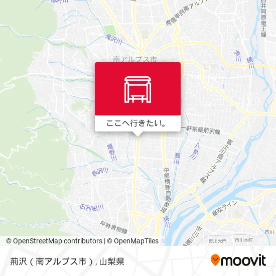 荊沢（南アルプス市）地図