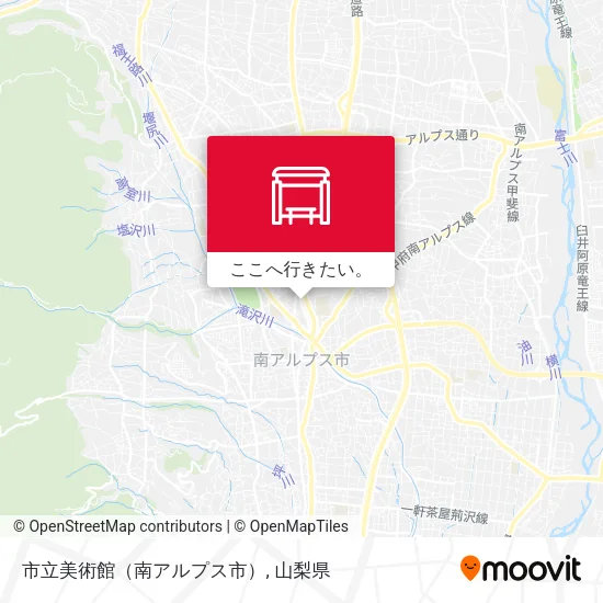 市立美術館（南アルプス市）地図