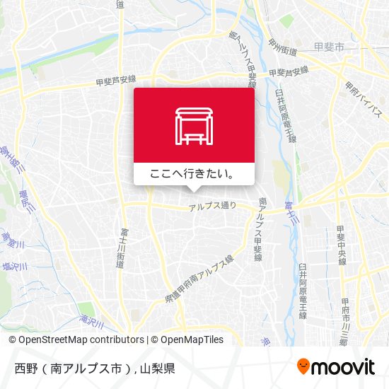 西野（南アルプス市）地図