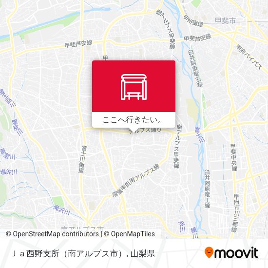 Ｊａ西野支所（南アルプス市）地図