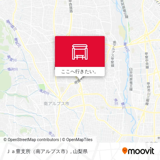 Ｊａ豊支所（南アルプス市）地図