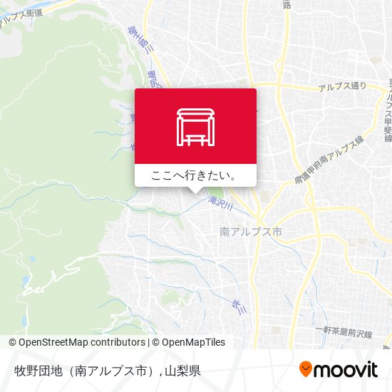 牧野団地（南アルプス市）地図