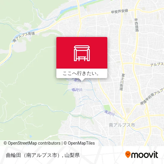 曲輪田（南アルプス市）地図
