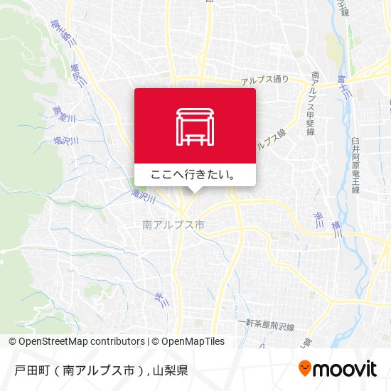 戸田町（南アルプス市）地図