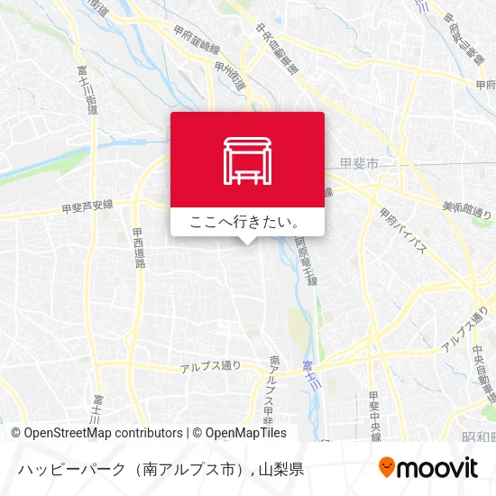 ハッピーパーク（南アルプス市）地図