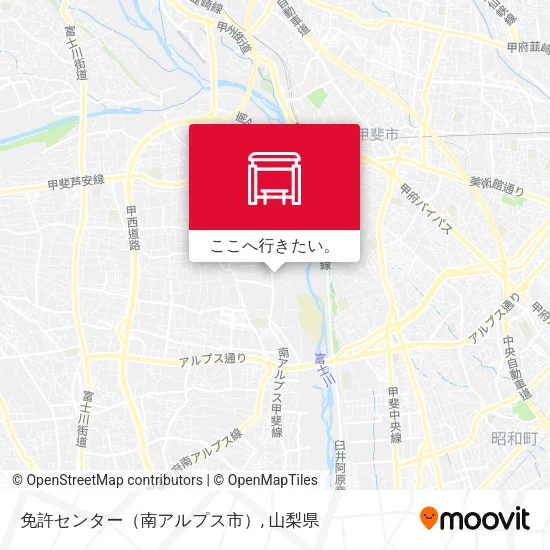 免許センター（南アルプス市）地図