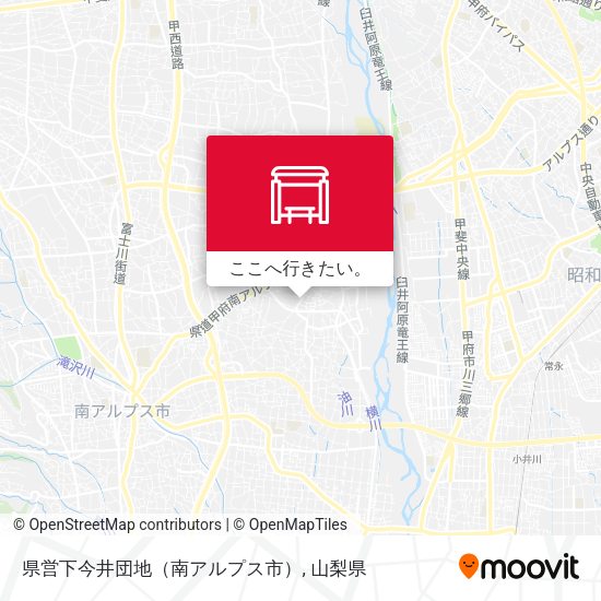県営下今井団地（南アルプス市）地図