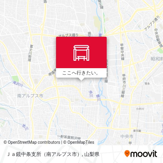 Ｊａ鏡中条支所（南アルプス市）地図