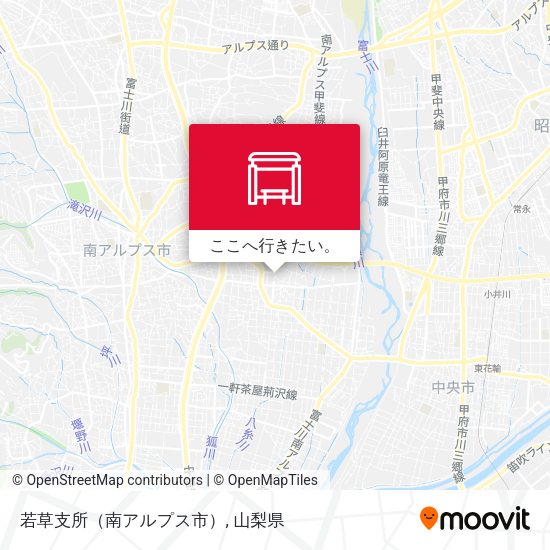 若草支所（南アルプス市）地図