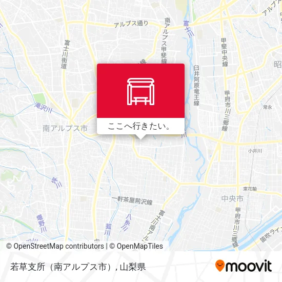 若草支所（南アルプス市）地図