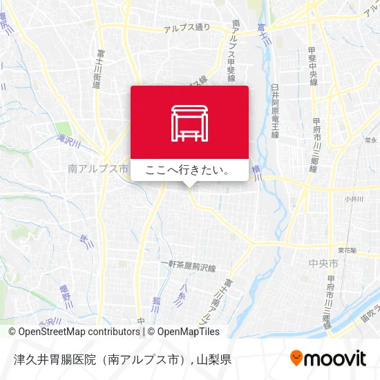 津久井胃腸医院（南アルプス市）地図