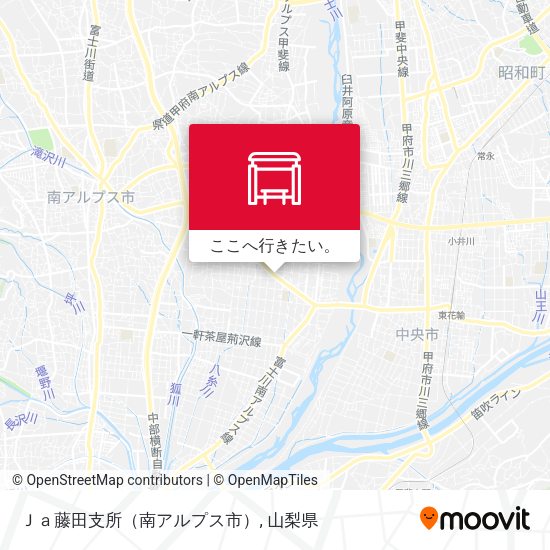Ｊａ藤田支所（南アルプス市）地図