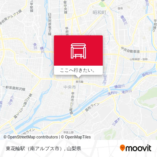 東花輪駅（南アルプス市）地図