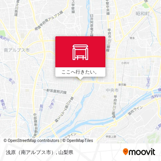 浅原（南アルプス市）地図