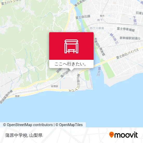 蒲原中学校地図