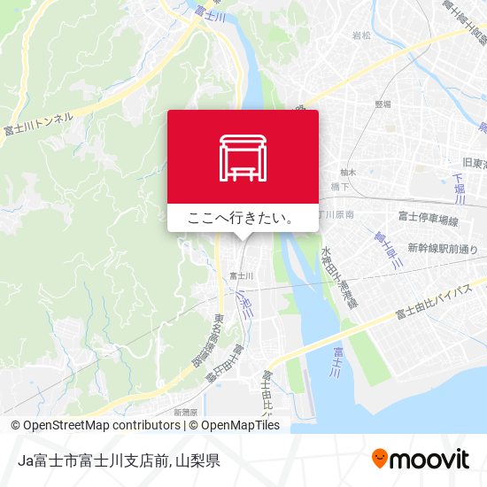 Ja富士市富士川支店前地図