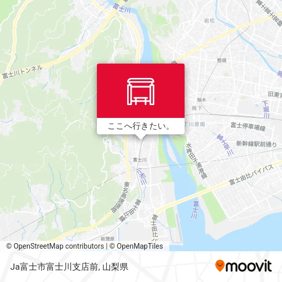 Ja富士市富士川支店前地図