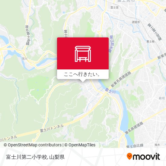 富士川第二小学校地図