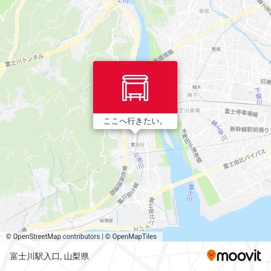 富士川駅入口地図