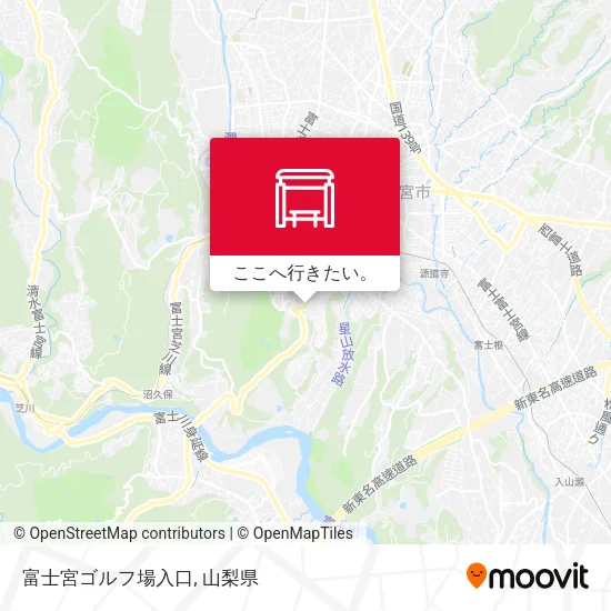 富士宮ゴルフ場入口地図