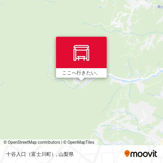 十谷入口（富士川町）地図