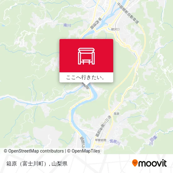 箱原（富士川町）地図