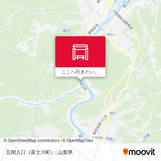 五開入口（富士川町）地図