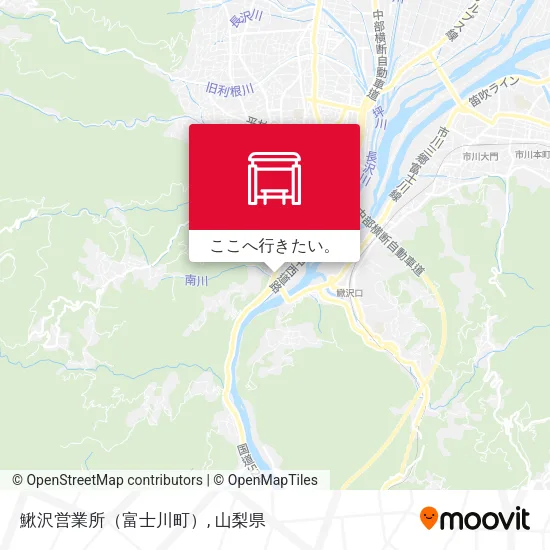鰍沢営業所（富士川町）地図
