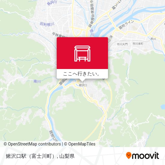 鰍沢口駅（富士川町）地図