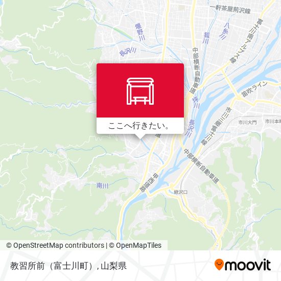 教習所前（富士川町）地図