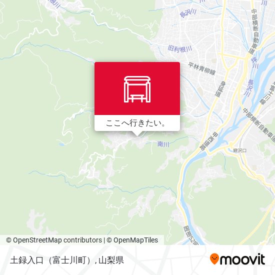 土録入口（富士川町）地図