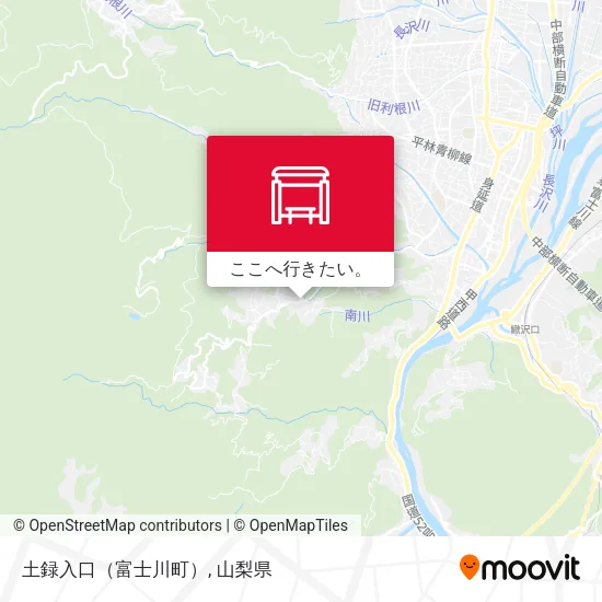 土録入口（富士川町）地図