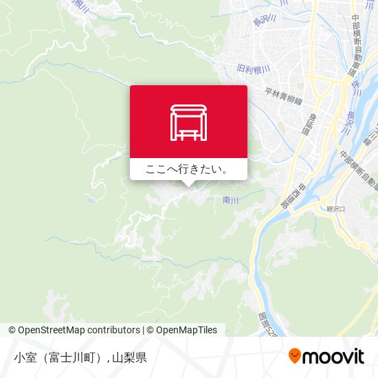 小室（富士川町）地図