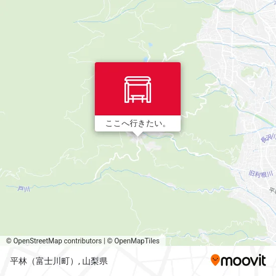 平林（富士川町）地図
