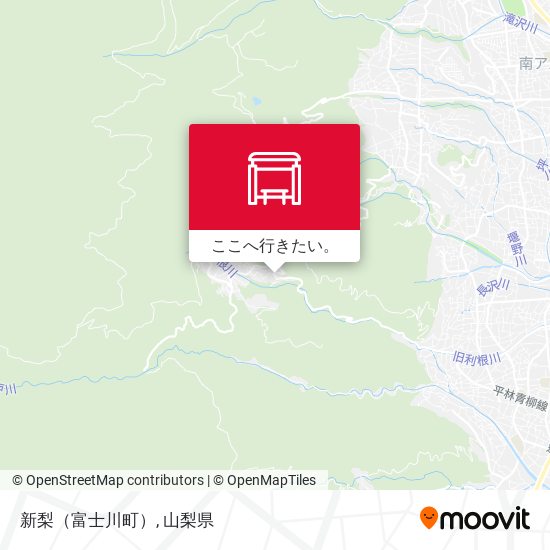 新梨（富士川町）地図