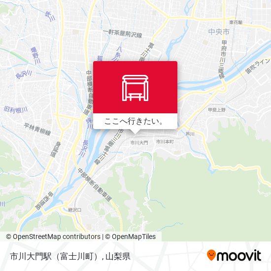 市川大門駅（富士川町）地図