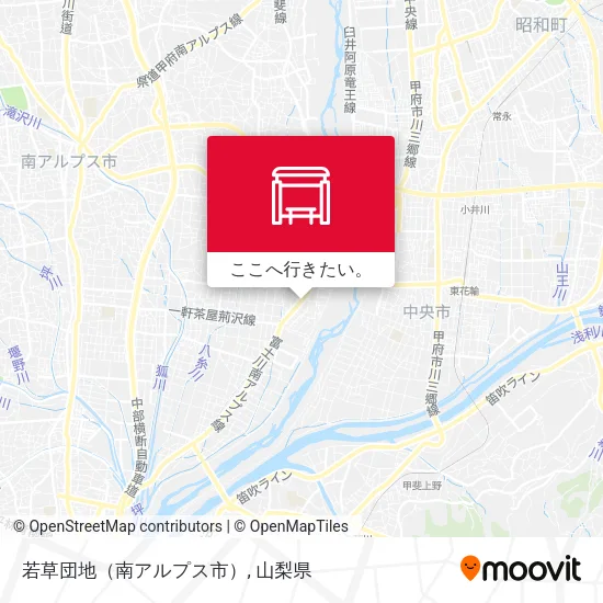 若草団地（南アルプス市）地図