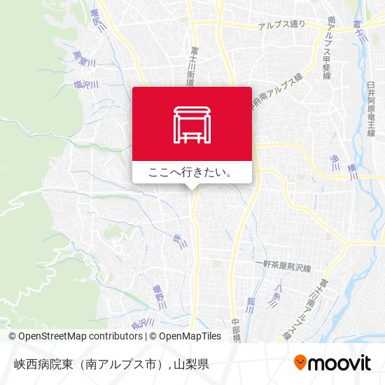 峡西病院東（南アルプス市）地図